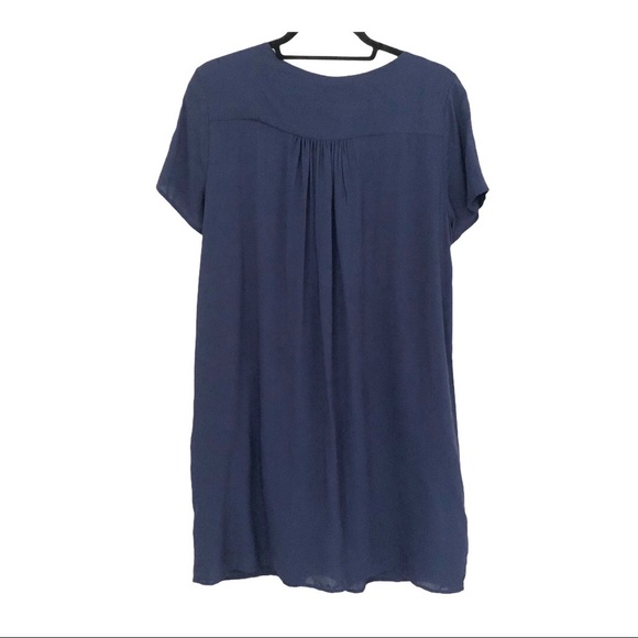 Lulu’s Lace Up Embroidered Shift Dress NEW! - Picture 3 of 12